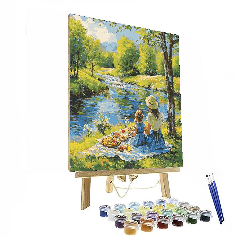 Picnic By The River Painting By Numbers Kit