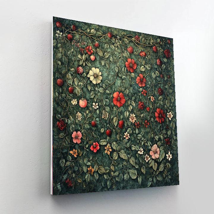 Rossetti Inspired Rossetti's Romantic Vines  Number Painting