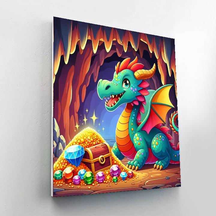 Mystical Dragon's Cave Painting By Numbers Kit