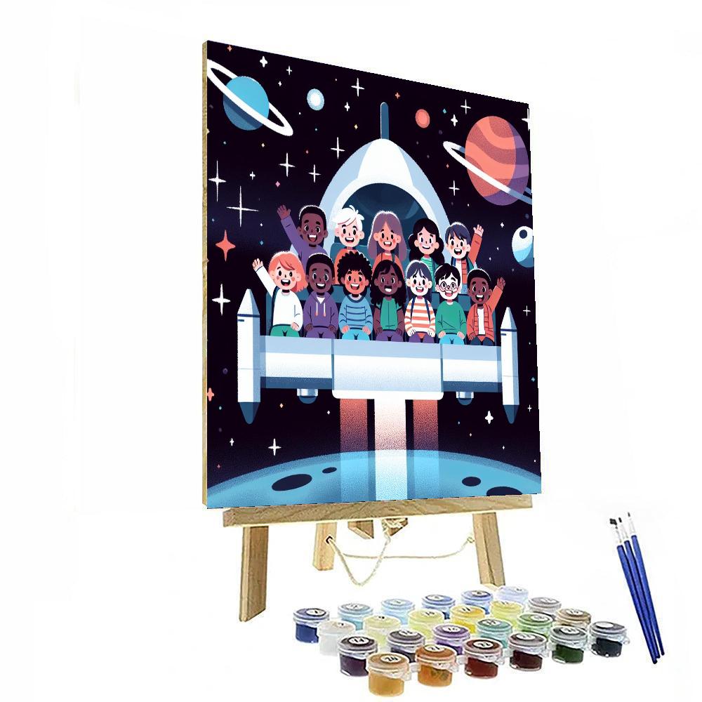 Space Shuttle Safari Paint By Color