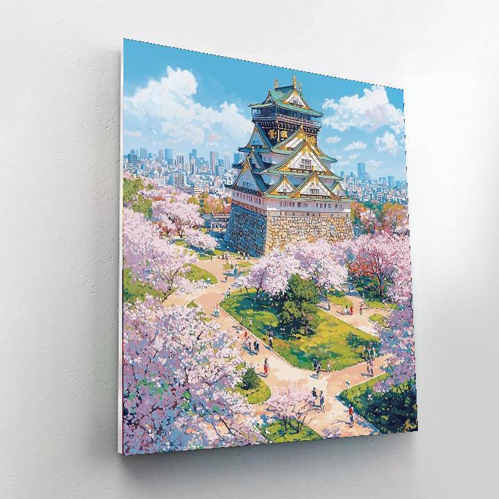 Osaka Castle Park - Japan Numbered Painting Kits
