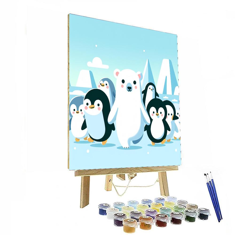 Peaceful Polar Parade Numbered Painting Kits