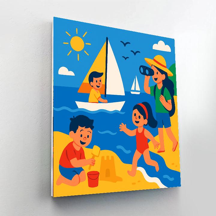 Jolly Seaside Adventures DIY Paint By Numbers