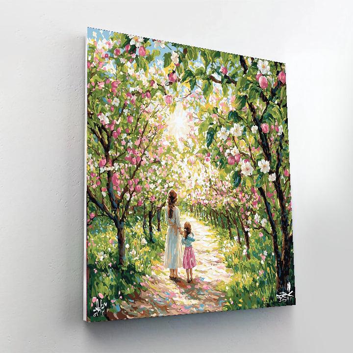 Mom's Blooming Orchard Paint By Color