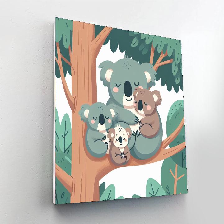 Cuddly Koala And Friends Paint By Number