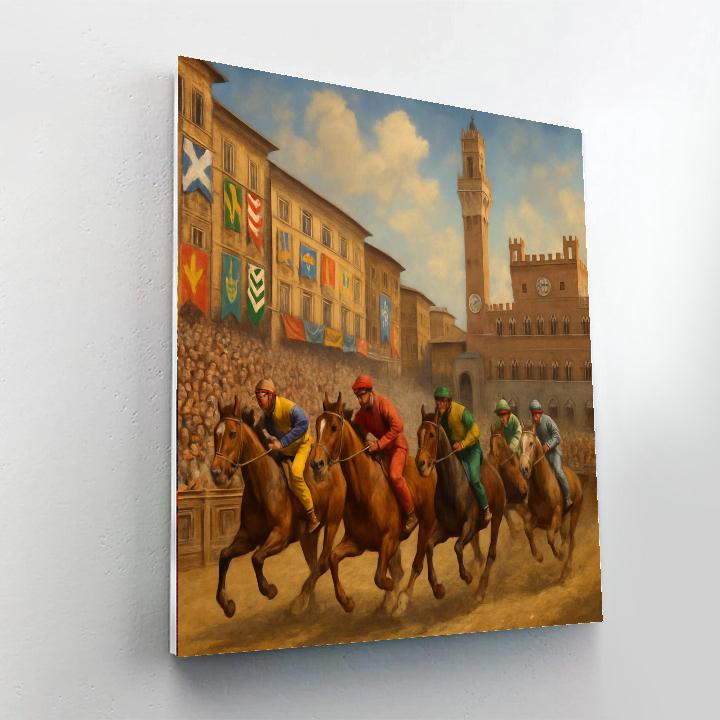 Il Palio Di Siena - Siena Paint By Numbers Kits