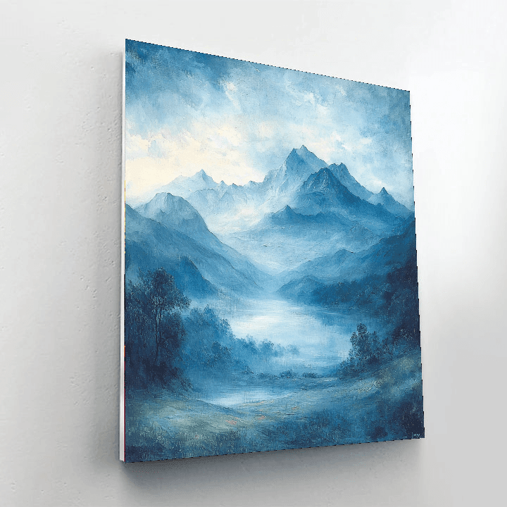 J.M.W. Turner Inspired Misty Mountains  Paint By Numbers Art