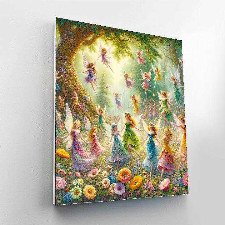 Sweet Dreams Of Woodland Fairies Paint By Numbers Art