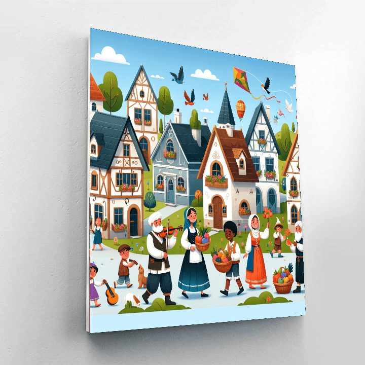Charming Storybook Village Paint By Numbers Kits
