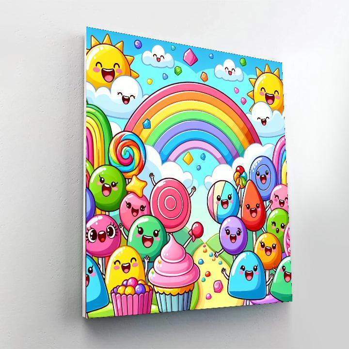 Bubbly Candy World Paint By Number
