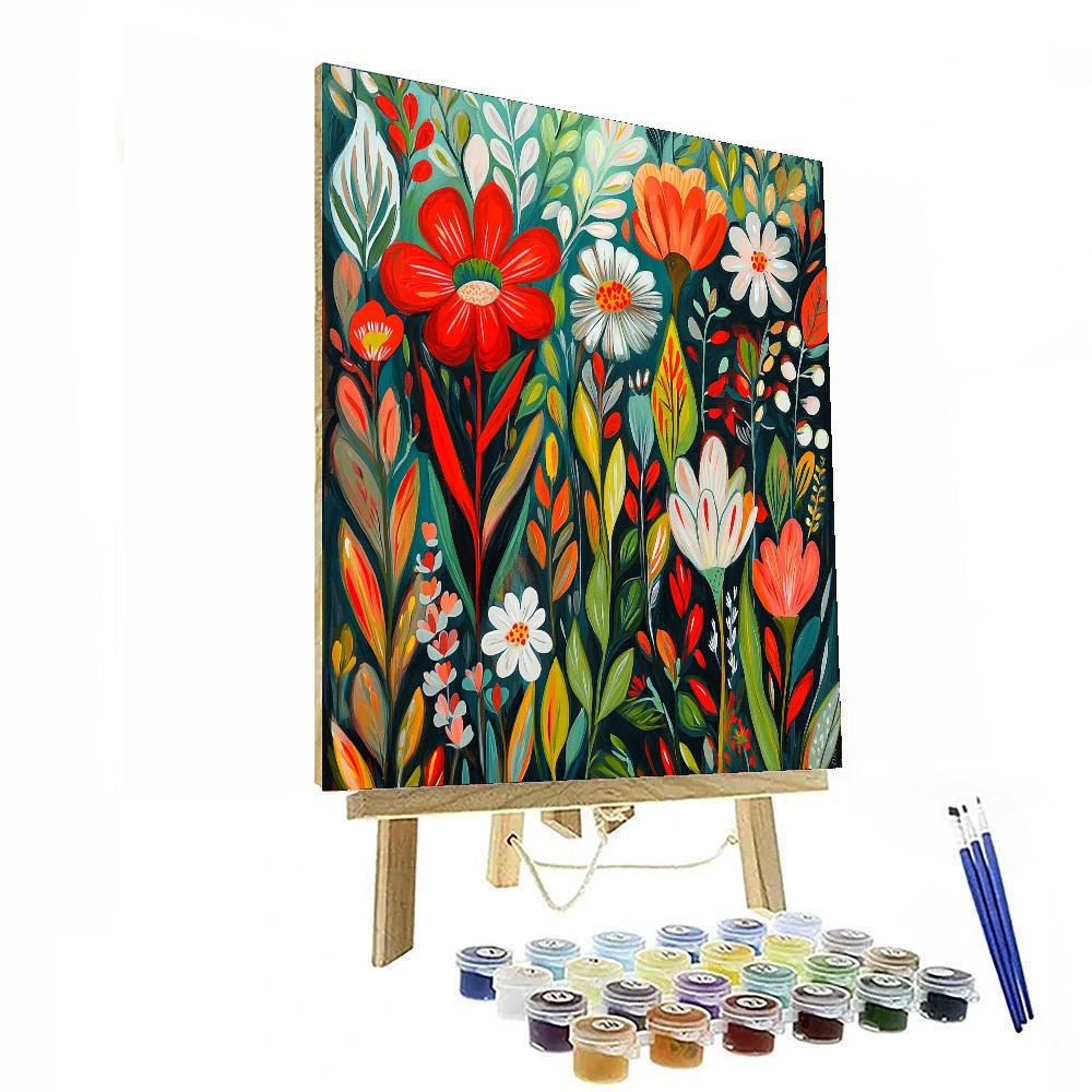 Frida Kahlo Inspired The Heart Of Nature  Painting Number Kit