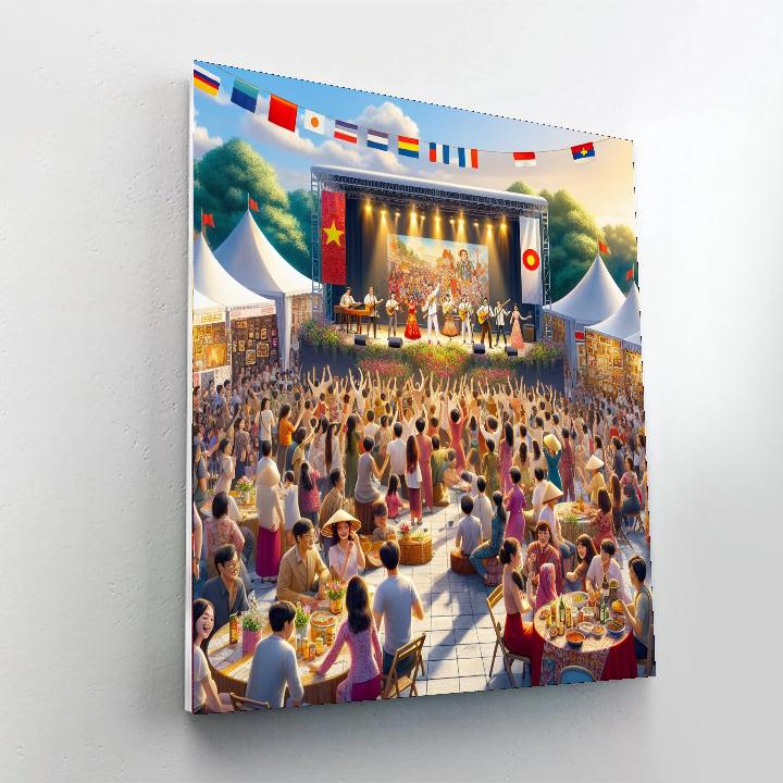 Festival De La Francophonie - Vietnam Paint By Color