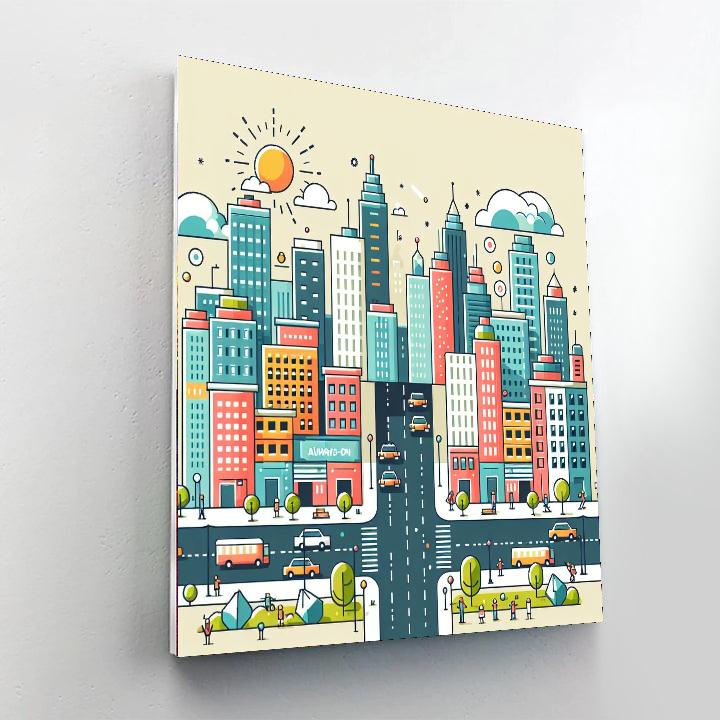 Skyline Wonders Numbered Painting Kits
