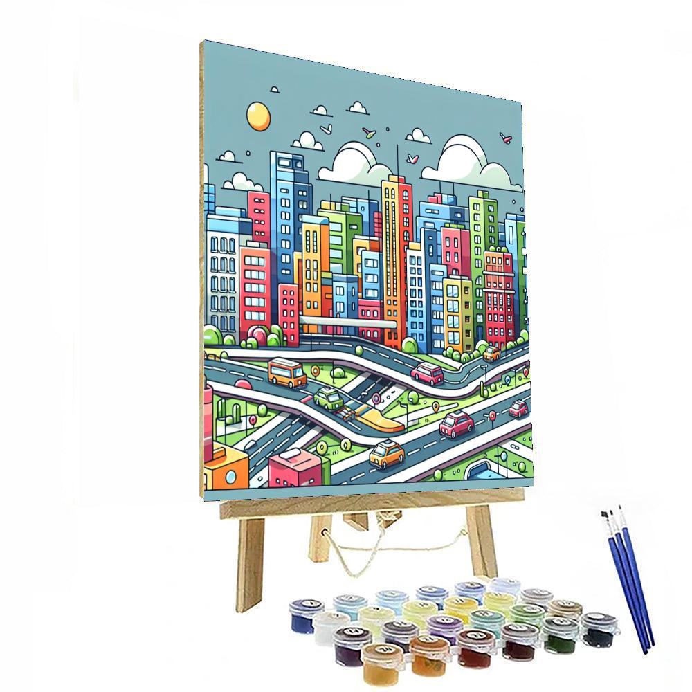 Miniature Metropolis Numbered Painting Kits