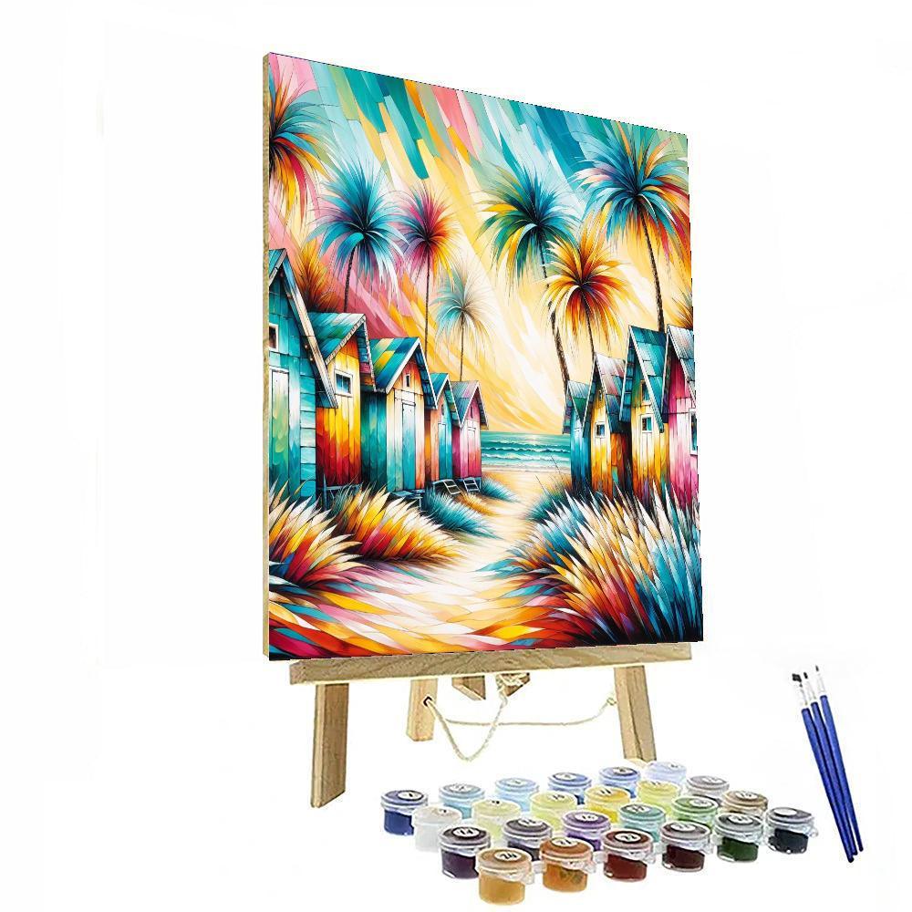Bohemian Seaside Retreat Painting By Numbers Kit