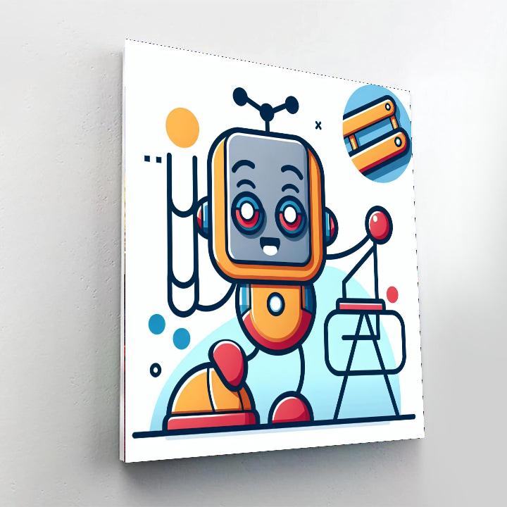 Merry Robot DIY Paint By Numbers
