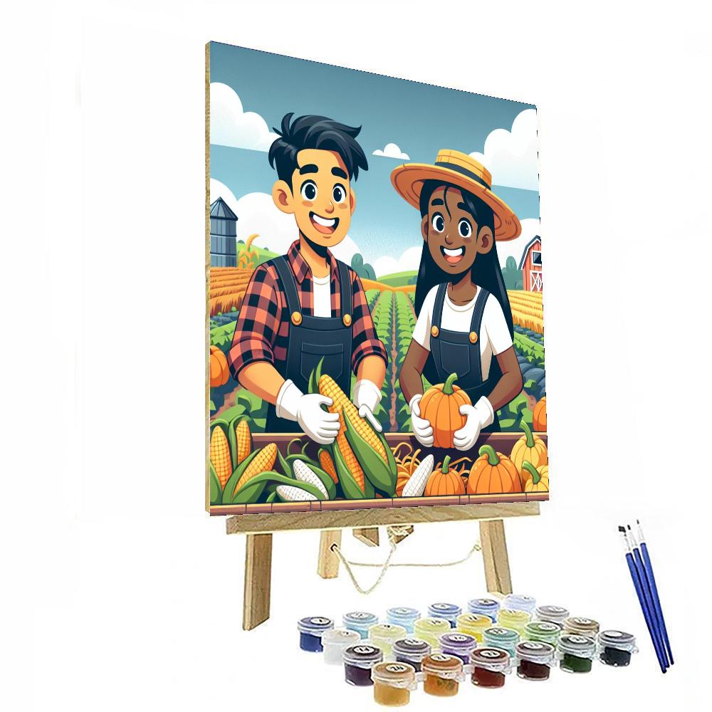 Farm Harvest Paint By Numbers Art