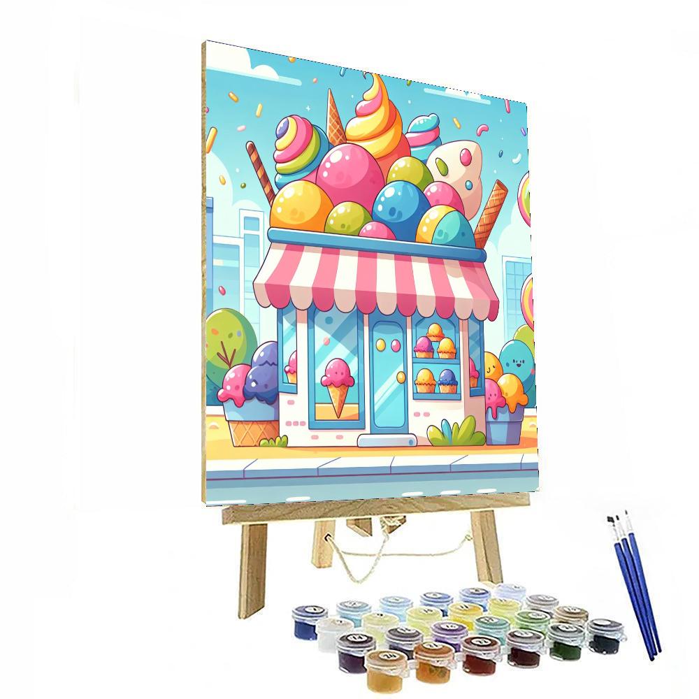 Ice Cream Dreamland Paint By Numbers Art
