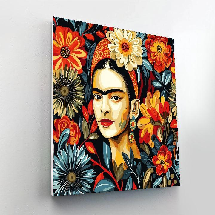 Frida Kahlo Inspired Folk Fantasy  Painting Number Kit