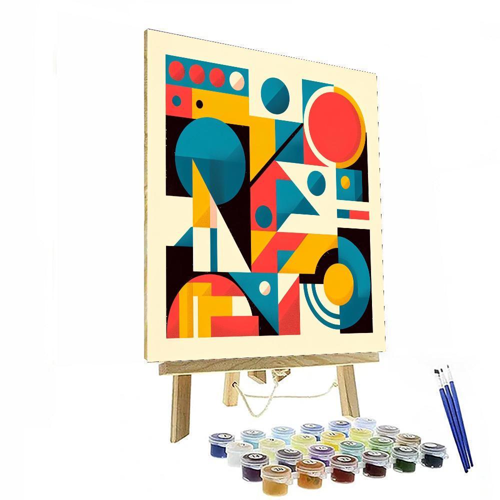 Modern Geometric Masterpiece Paint By Numbers