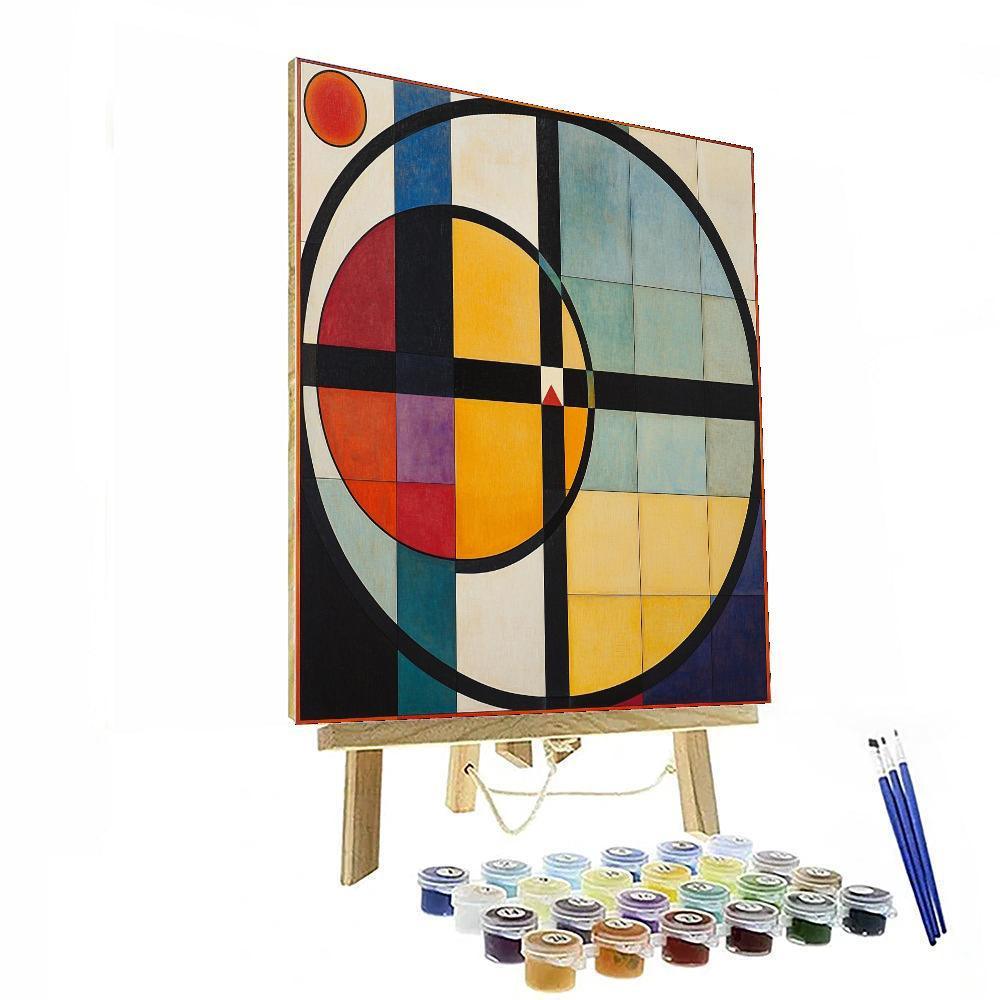 Kazimir Malevich Inspired Harmony In Geometry  Numbered Painting Kits