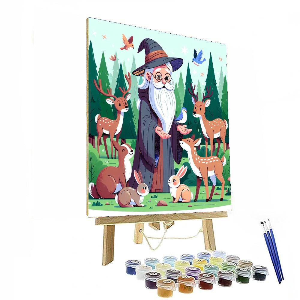 Wizard's Forest Friends Painting By Numbers Kit