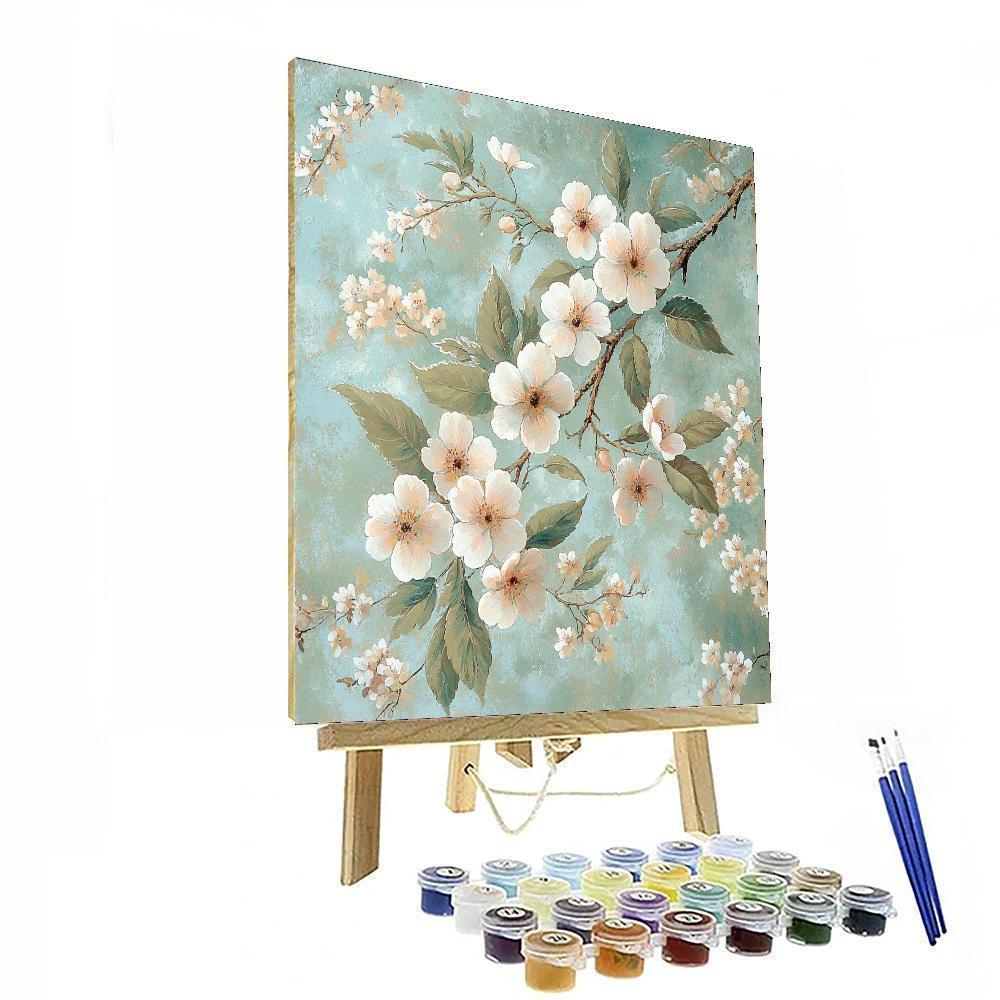 Leonardo Da Vinci Inspired Symphony Of Blossoms  Paint By Numbers Kits