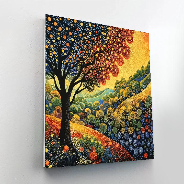 Georges Seurat Inspired Fractal Whispers  Paint By Numbers Art