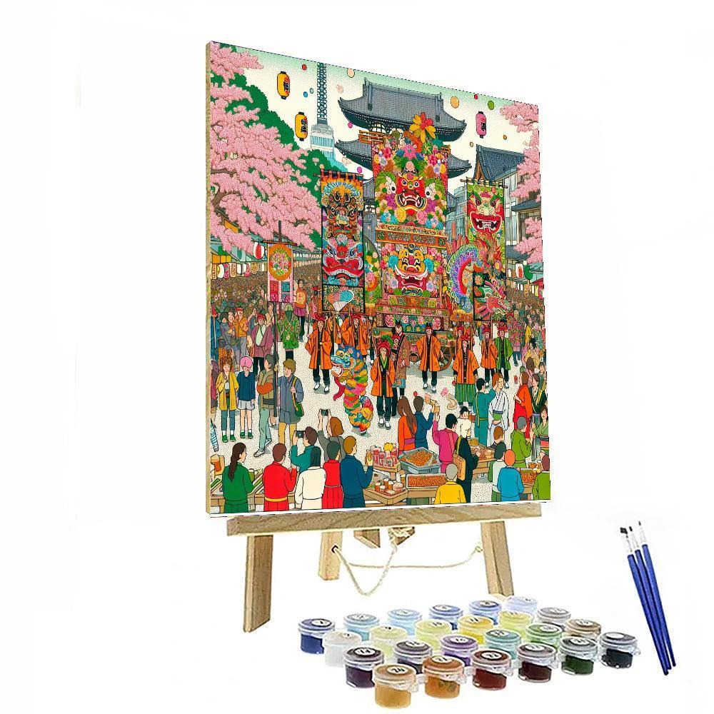 Festival Of The Steel Phallus - Kawasaki Painting Number Kit