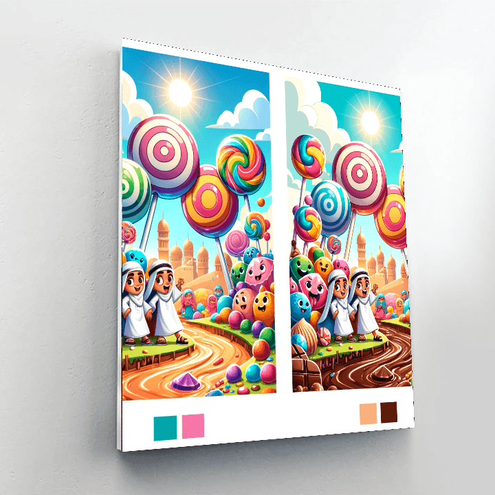 Adventures In Candy Wonderland Paint By Color