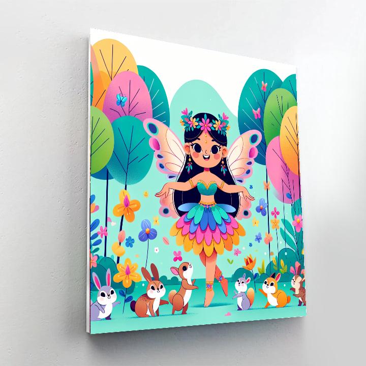Mystical Forest Fairy Number Painting