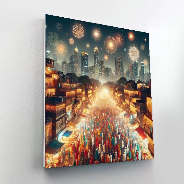 Diwali - Jaipur, India DIY Paint By Numbers