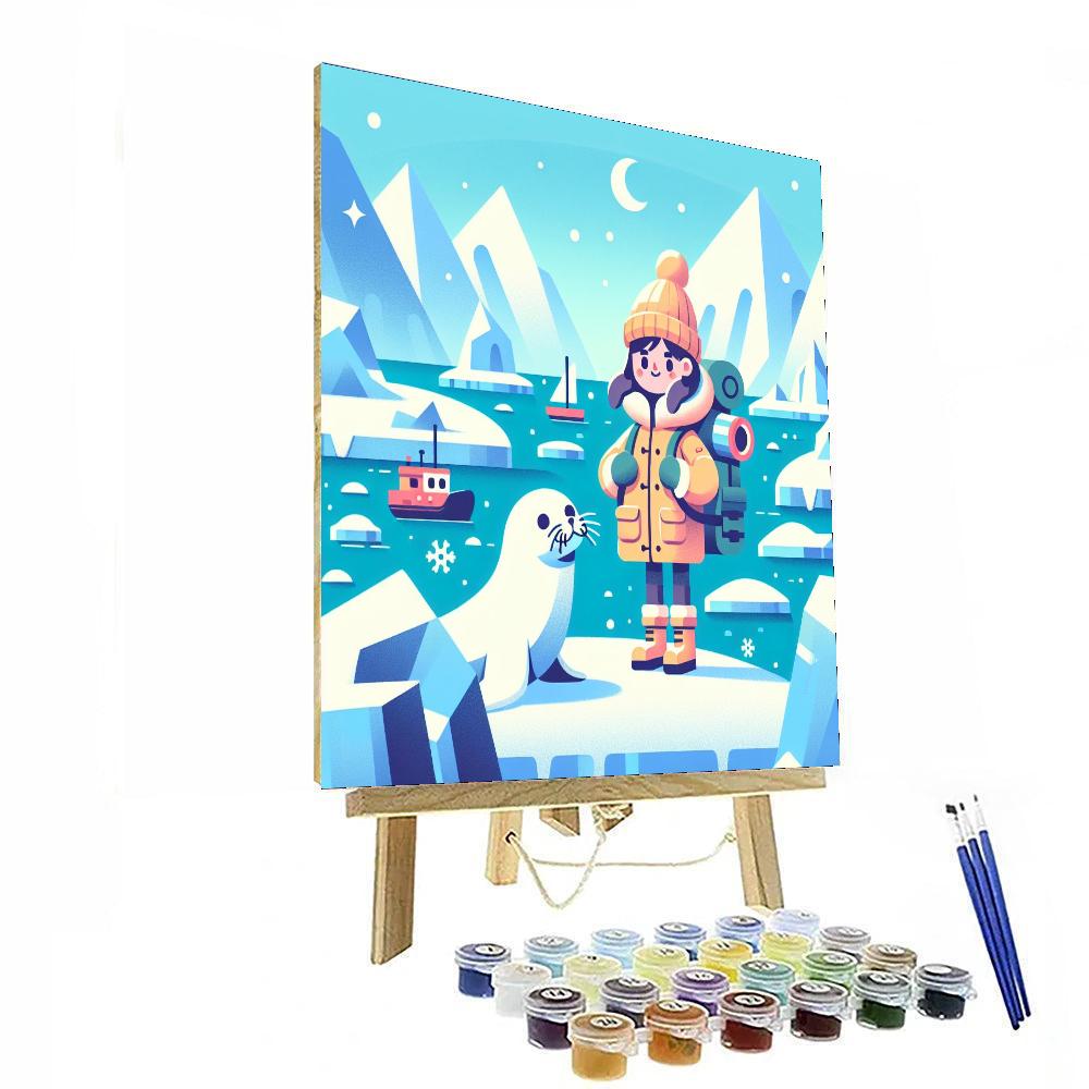 Polar Ice Cap Adventure DIY Paint By Numbers