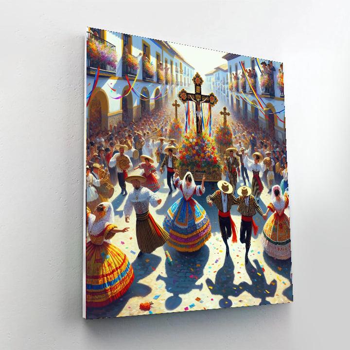 Fiesta De Las Cruces - Peru Paint By Number