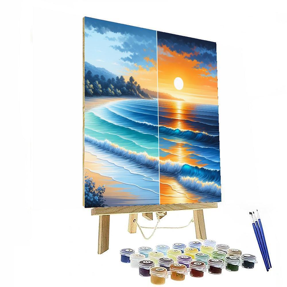 Evening Coastal Glow Paint By Numbers