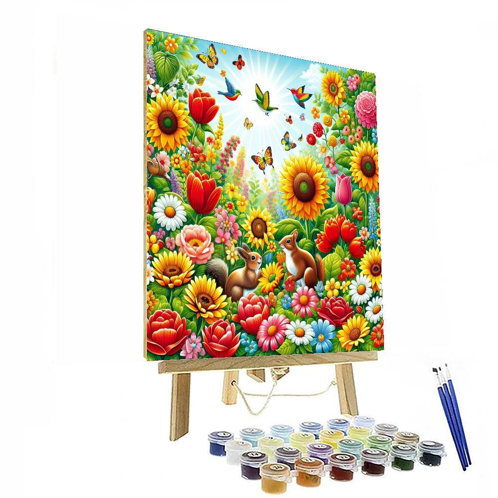 Lively Garden Celebration Paint By Color