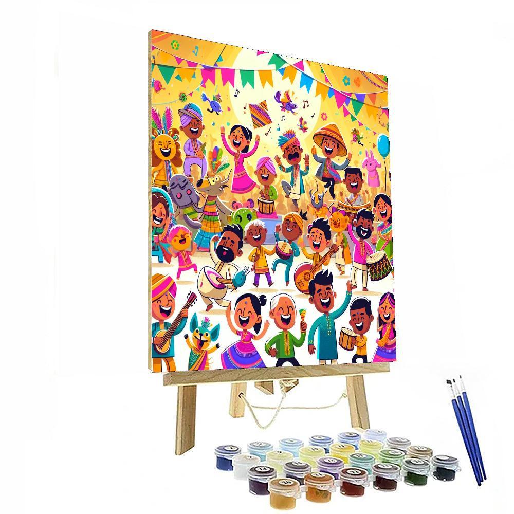 Merry Music Festival Painting Number Kit