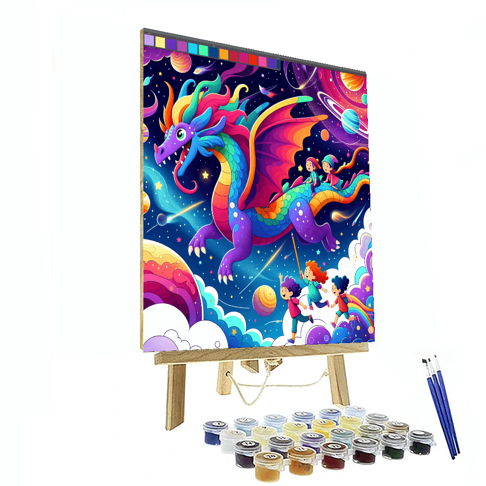Cosmic Dragon Ride Paint By Color
