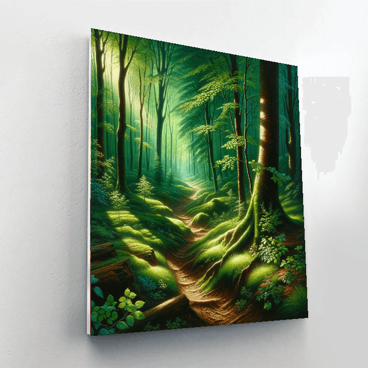 Mystical Woodland Pathway Paint By Color