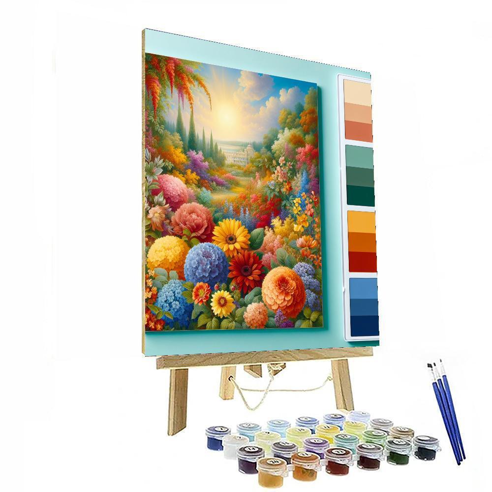 Radiant Floral Wonderland DIY Paint By Numbers