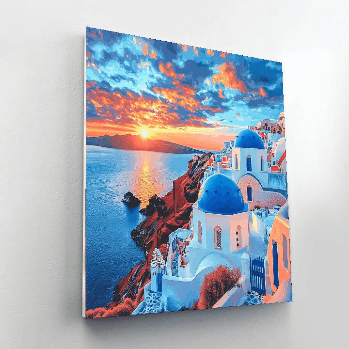 Oia - Santorini - Greece DIY Paint By Numbers