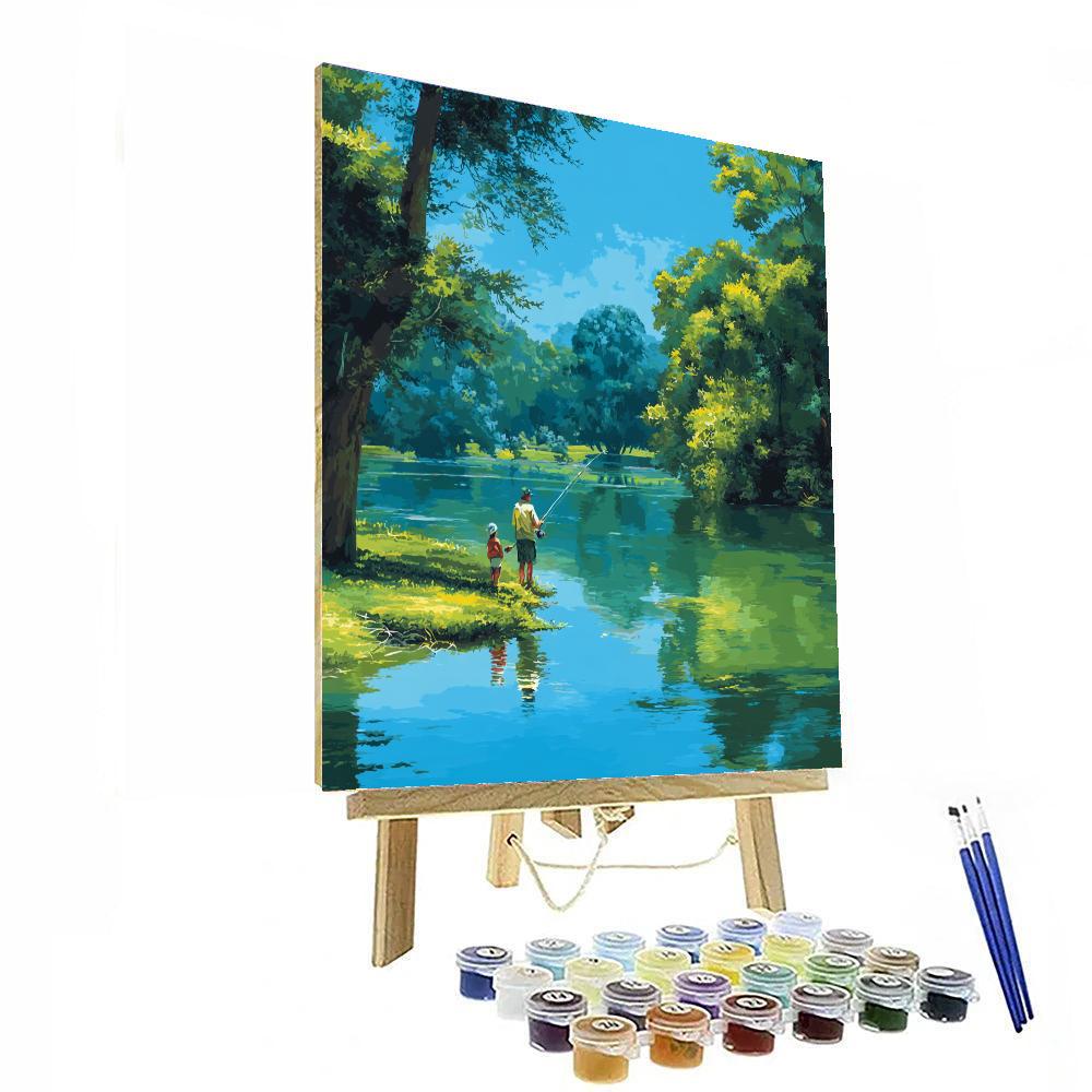 Fishing With Mom Painting By Numbers Kit
