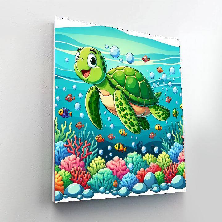 Bubbling Ocean Expedition Painting Number Kit
