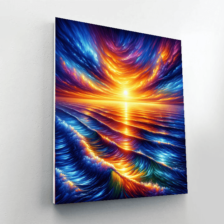 Dazzling Ocean Sunset Painting By Numbers Kit