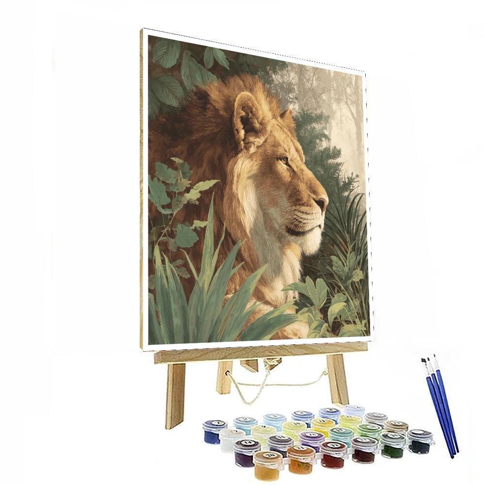John James Audubon Inspired The Majestic Lion  Paint By Number