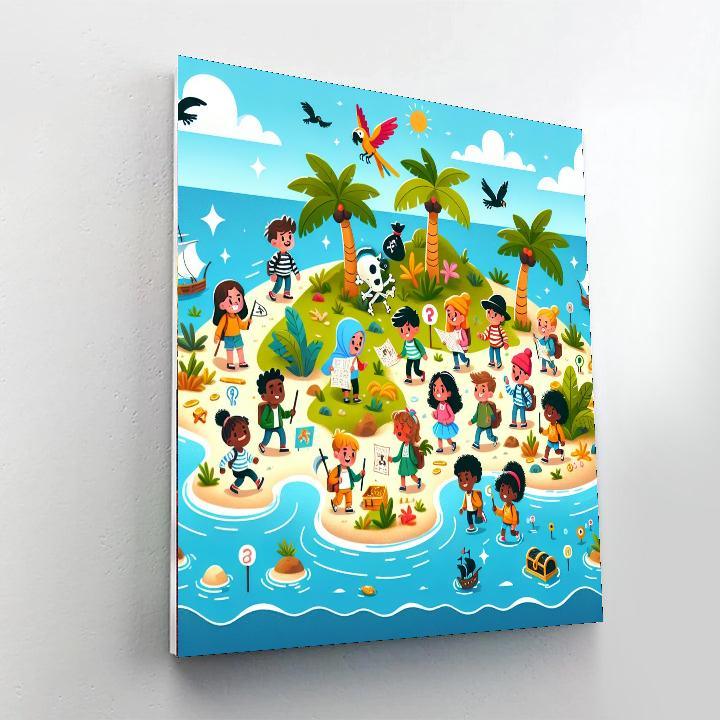 Exciting Adventure Island Painting By Numbers Kit