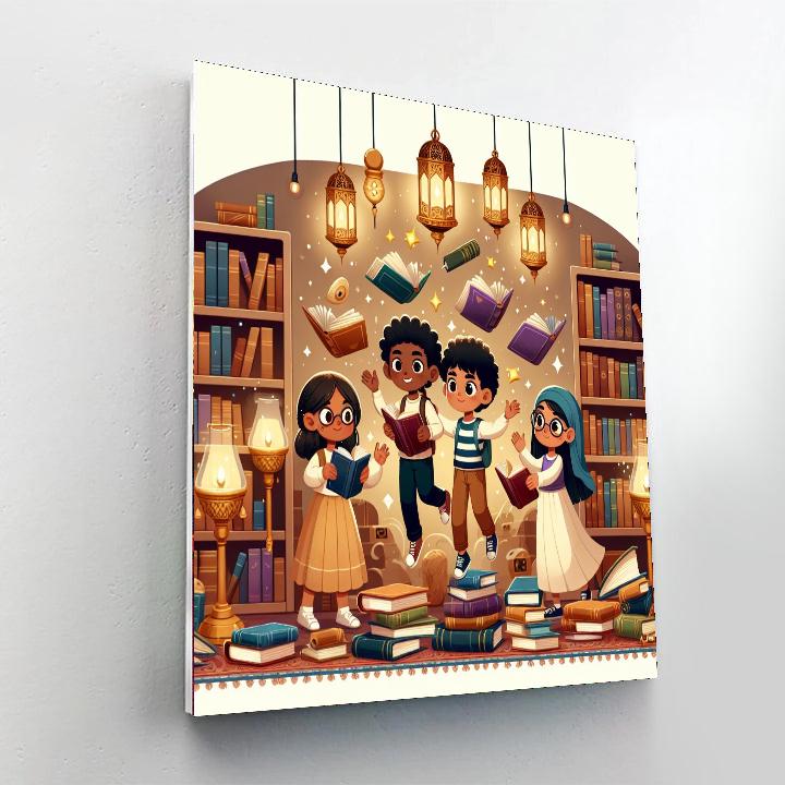 Mystery Of The Enchanted Library Paint By Number