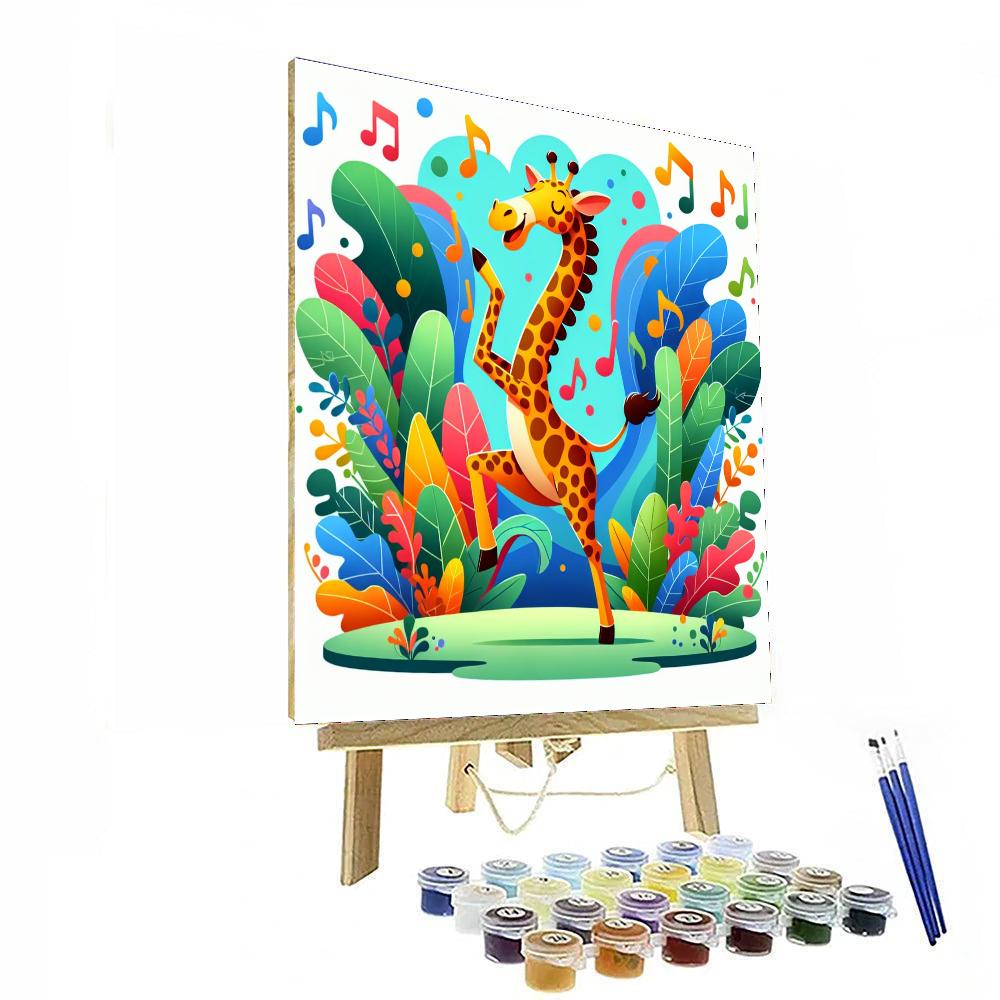 Jungle Jive Giraffe Number Painting