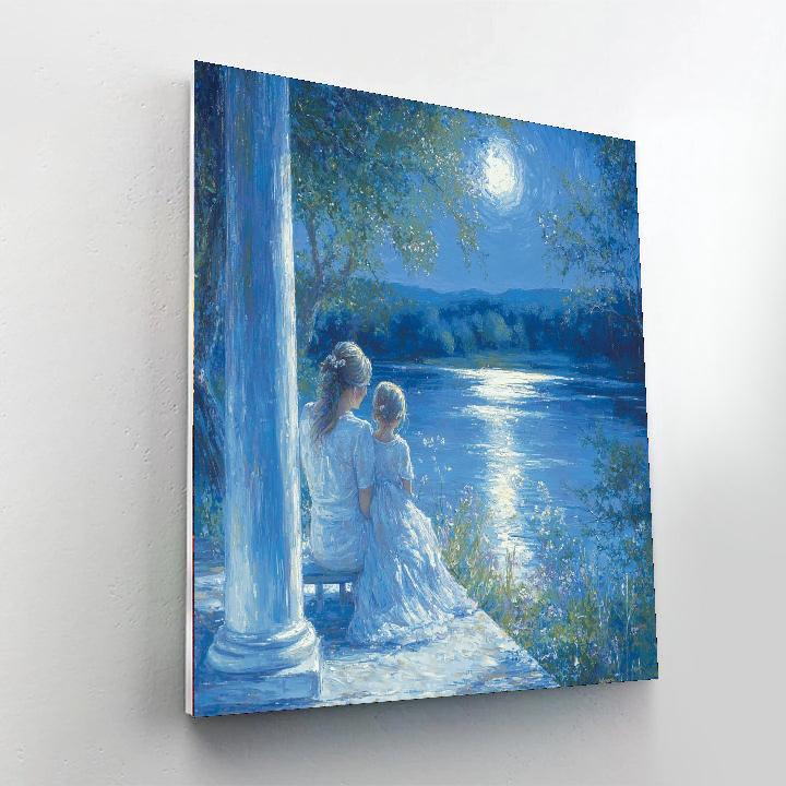 Hugs Under The Moonlight DIY Paint By Numbers