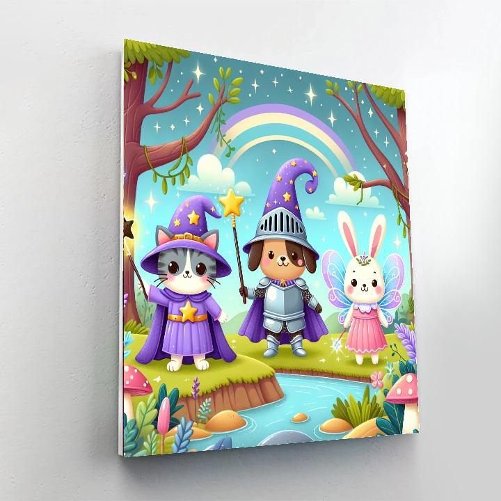 Fantasy Adventures With Pets Painting Number Kit